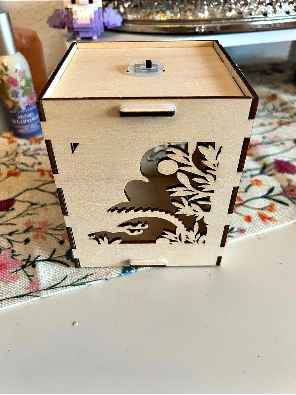 Wooden Animal Cutout light up Box